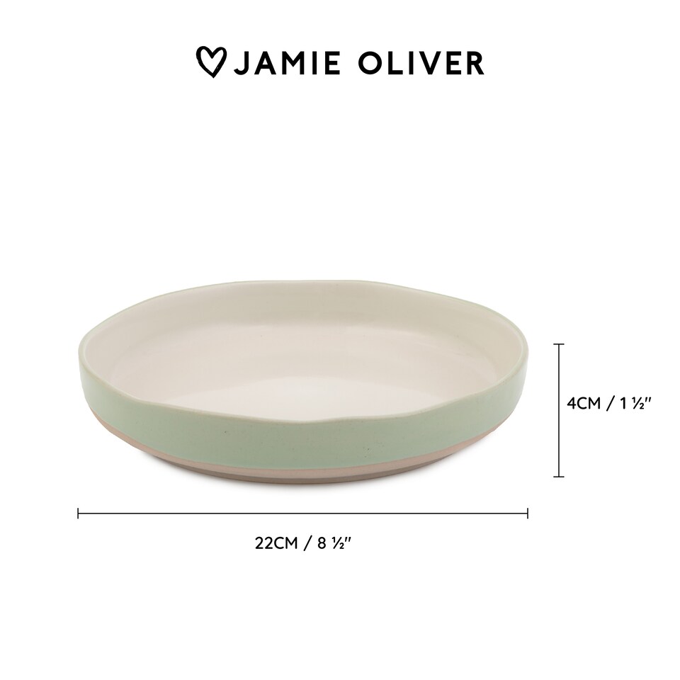 image 1 of Jamie Oliver Big Love Green Dishy Pasta Bowls Pack of 4 | Green | Green