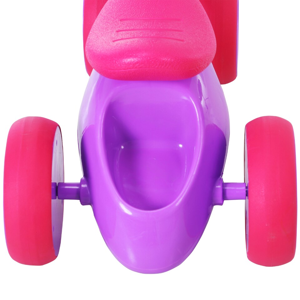 image 1 of HOMCOM Baby Balance Bike Toddler Training Walker Smooth Rubber Wheels Ride on Toy Storage Bin Gift for Boys Girls Violet Fuchsia | Purple