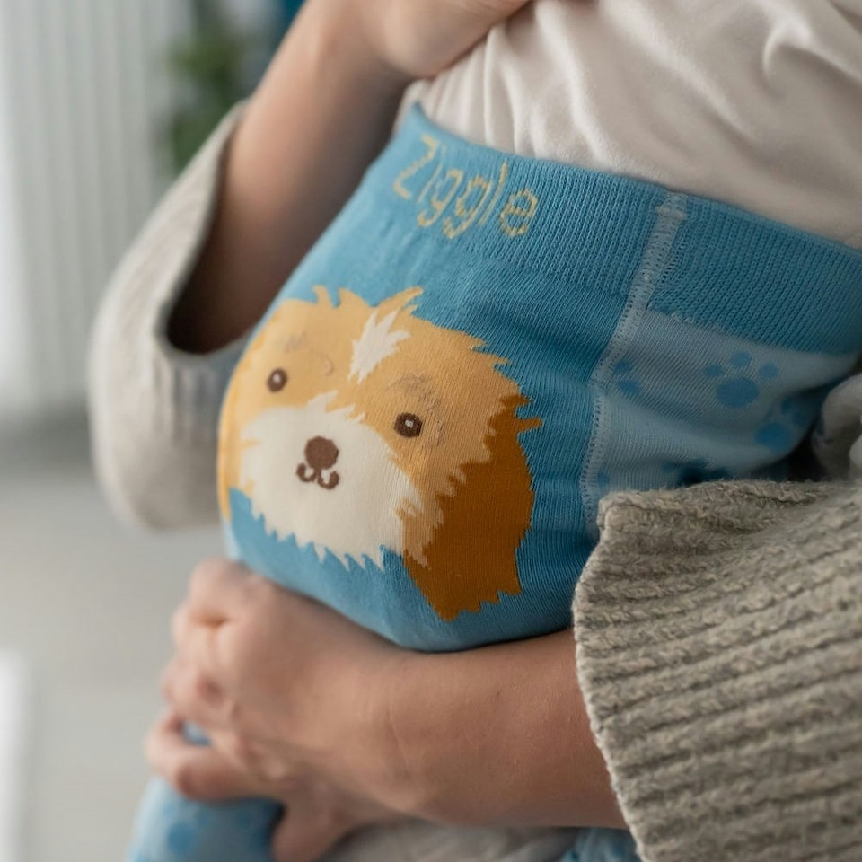 image 1 of Ziggle Leggings and Socks Set 6-12m - Cockapoo