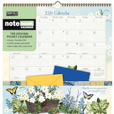 Botanical Garden Note Nook Calendar 2026, Wall Calendars, Month To View, Lifestyle, Gift