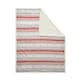image 1 of BHS Christmas Stag Stripe Throw with Sherpa, Red & Green Grey | Grey