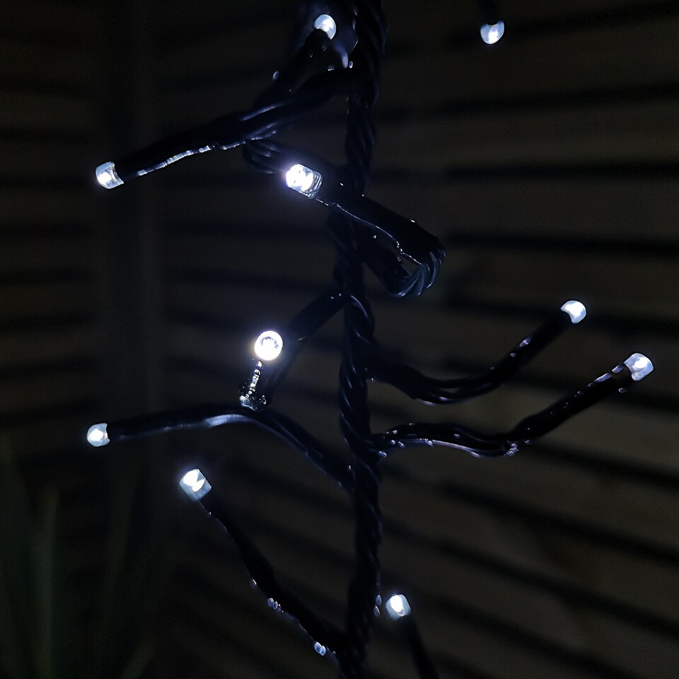 image 1 of Set of 6 Drop Tree Multi-Action Christmas ClusterBrights with 384 White LEDs