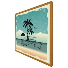 Hello summer (Picutre Frame) Brown | Oak | M