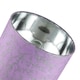 image 3 of Modern Soft Lilac Cotton Fabric 10" Shade with Silver Foil Floral Decoration