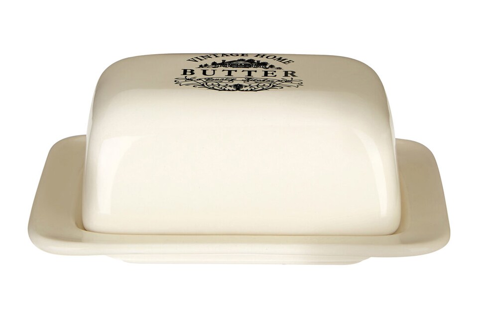 image 1 of Vintage Home Cream Butter Dish