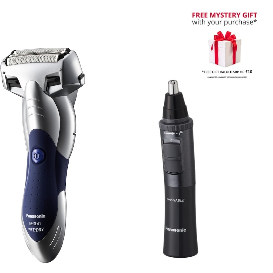 image 1 of Panasonic ES-SL41 + ER-GN33 Beard Trimmer  in Black