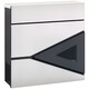 image 6 of HOMCOM Modern Wall Mounted Post Box, Weatherproof Letterbox with Lock Black