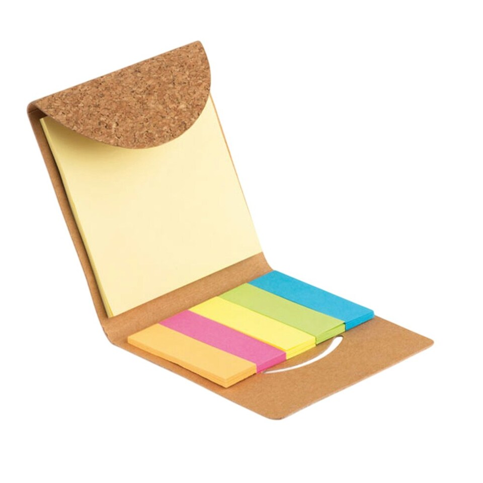 image 1 of MidOcean Foldcork Cork Memo Pad - Beige - One Size