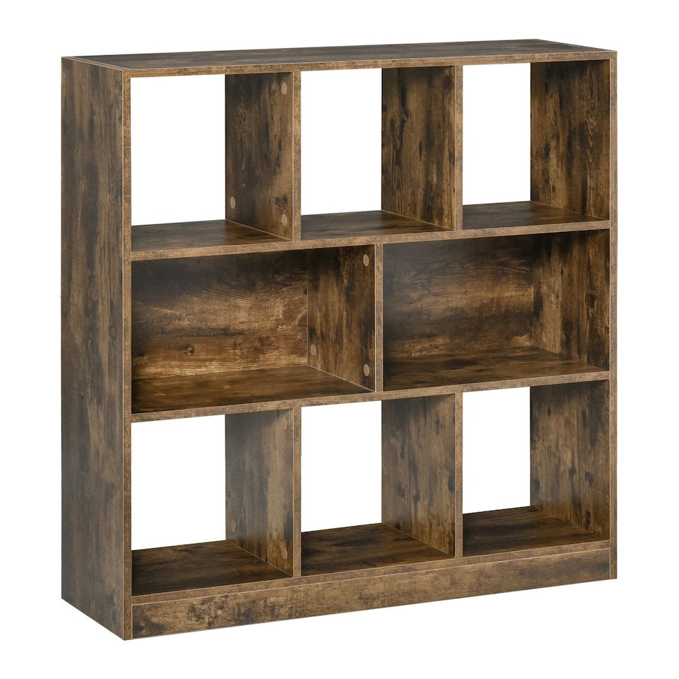 image 1 of HOMCOM Storage Shelf 3-Tier Bookcase Display Rack Home Organizer