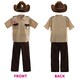image 5 of US Sheriff Costume & Hat Brown | XL