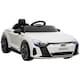 image 1 of HOMCOM Audi RS e-tron GT Licensed Electric Car for Kids, 12V Battery Powered Electric Ride-on Toy with Remote Control Music, Suspension Wheels, Soft Start, for 3-5 years, White