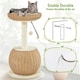 image 5 of Yaheetech 75 cm Tall Rattan Cat House  Beige