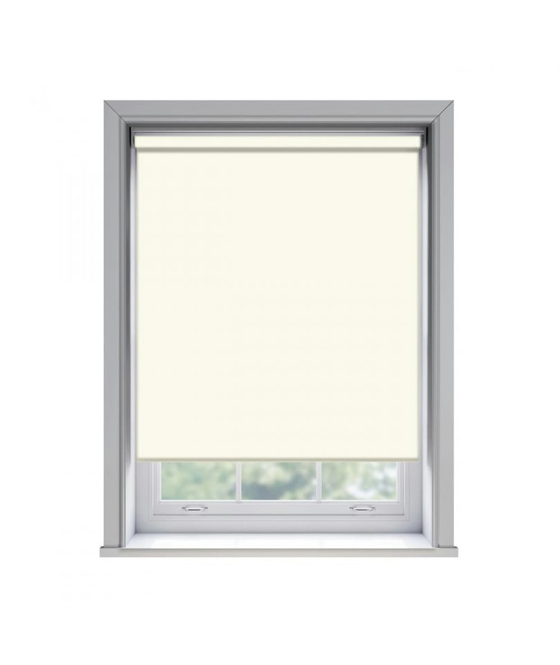 50cm No Drill Cream Thermal Blackout Roller Blind (170cm Drop) | Cream