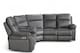 image 4 of Faux Leather Grey 2C2 Electric Recliner Corner Sofa VEGAS