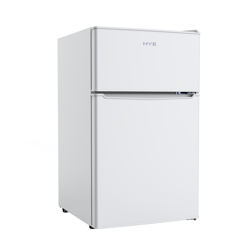 image 1 of HYE 86L Under Counter Fridge Freezer, Freestanding, 49cm, White - RF01UCFF85W13