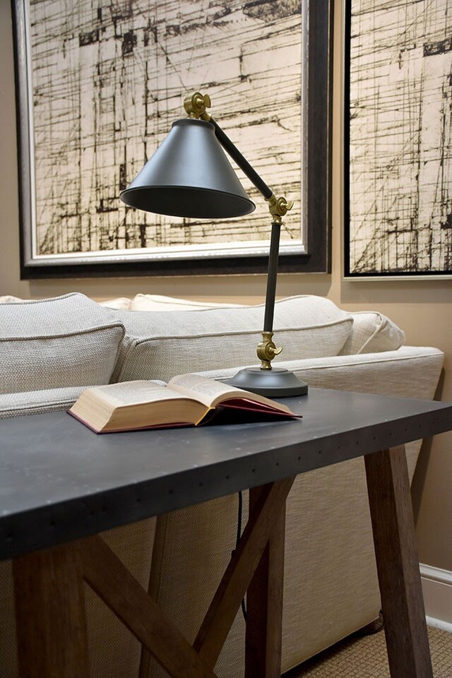 image 1 of Provence Element 1 Light Table Lamp Grey, Aged Brass, E27