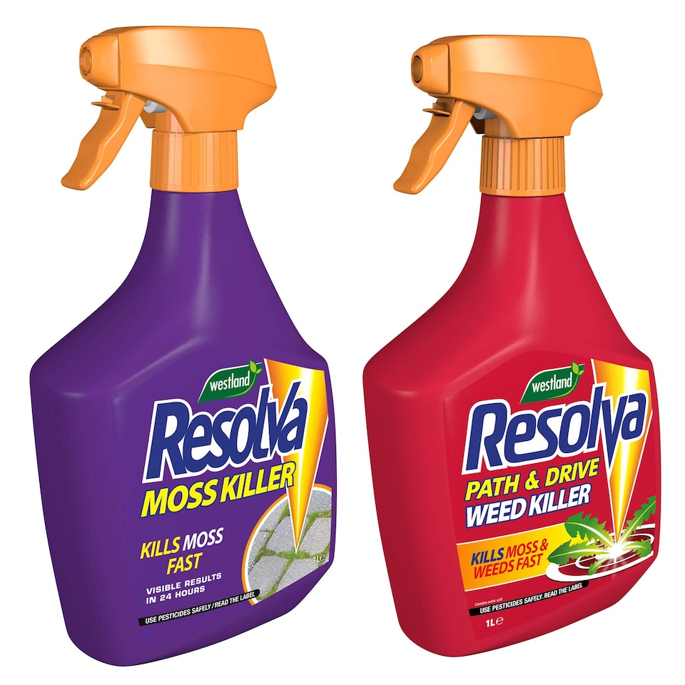 image 1 of Marshalls Garden Resolva Moss & Path and Drive Weed Killer 2 x 1L