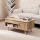 image 8 of COSTWAY Lift Top Coffee Table w/Hidden Compartment Natural N/A