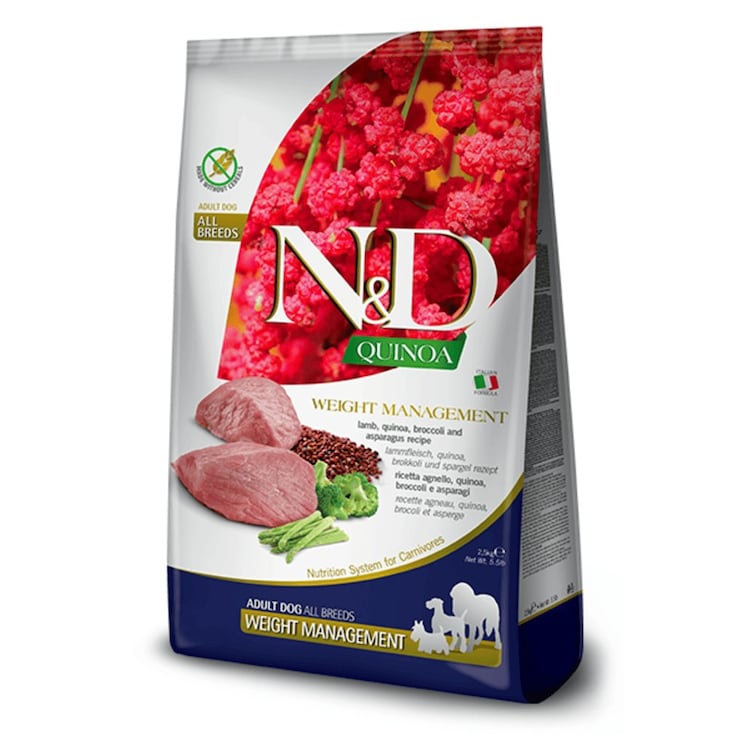 N&d Quinoa Dog Weight Management Lamb & Broccoli Adult Medium/maxi 7Kg