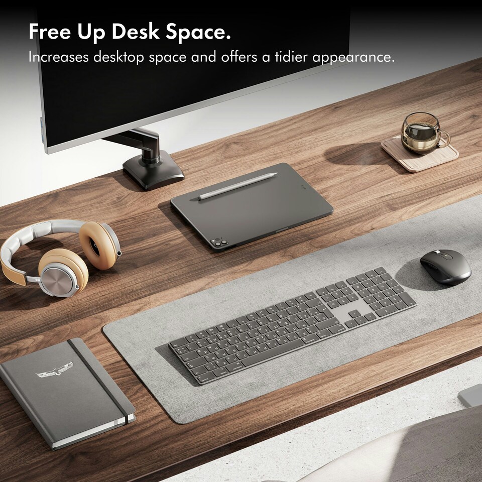 image 1 of VonHaus Gas Powered Single Monitor Stand for 10-32" Screen