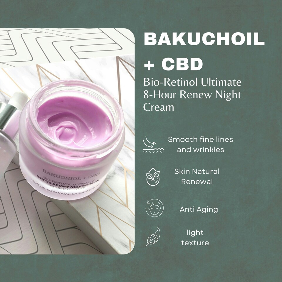 image 1 of Bakuchiol & Cbd Night Cream 50ml (Anti-Aging)