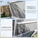 image 6 of Outsunny Garden Shed, 4.7 x 2.5FT Double Bin Storage Shed with Lockable Doors, Outdoor Small Shed with Openable Lid for Garden Tools and 2 Trash Cans, Grey | Grey | 1