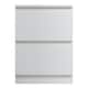 image 3 of FWStyle Stora 2 Drawer Bedside Cabinet - Matt White
