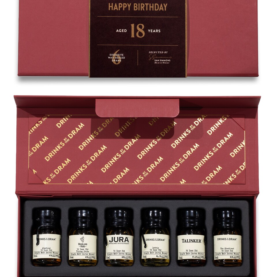 image 1 of 18 Year Old Whisky 6 Dram Tasting Set | Clear