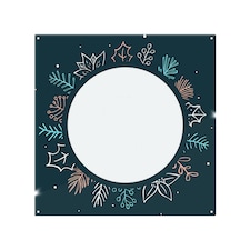Winter Flowers Splash Back | White