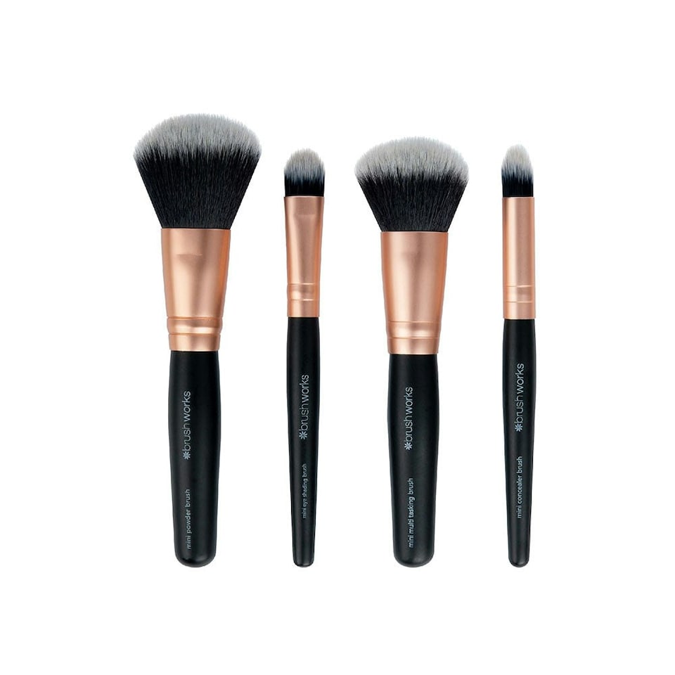 image 1 of Brushworks Travel Makeup Brush Set