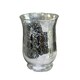 image 1 of Shiny Speckle Silver Footed Vase H14.5 x 11cm