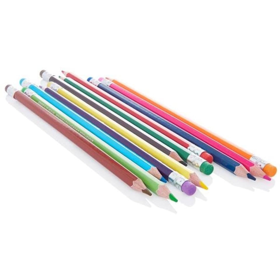image 1 of Box of 12 Erasable Colouring Pencils by World of Colour