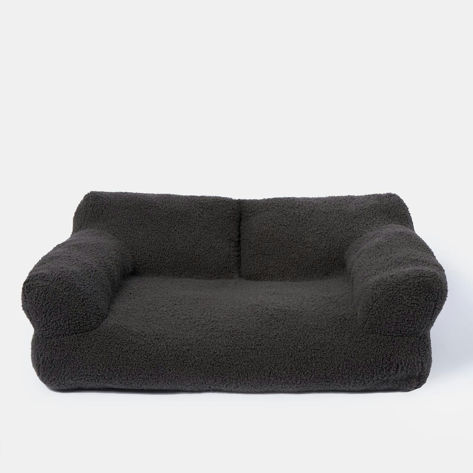 image 1 of OHS Washable Plush Fleece Pet Dog Chair Sofa Bed, Medium - Charcoal