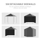 image 6 of Outsunny 3.9m Outdoor Gazebo Canopy with 6  Side Walls