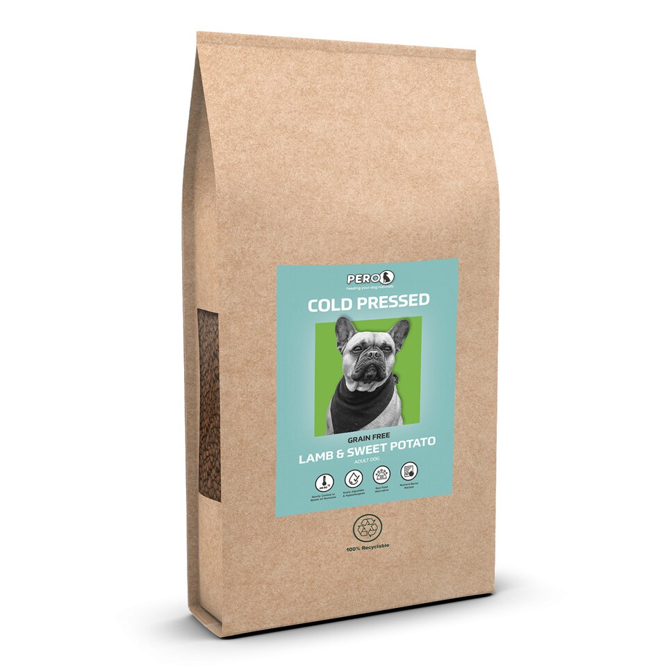 Pero Pero Cold Pressed Lamb Adult Dry Dog Food pet food packaging