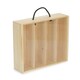 image 1 of 4 Beer Bottle Pinewood Carry Case with Acrylic Lid Brown | Brown | One Size