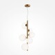 image 1 of Maytoni Dallas Modern 6 Light Globe Pendant Ceiling Light Gold, Matte White Shade, G9