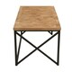 image 4 of Kickford Coffee Table With Black Iron Frame Black