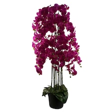 Giant Purple Orchid Plant Artificial 189 flowers REAL TOUCH Botanik
