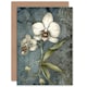 image 1 of Orchid Flower Blooms Modern Stylised Art Nouveau Floral Greeting Card