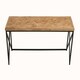 image 2 of Kickford Coffee Table With Black Iron Frame Black