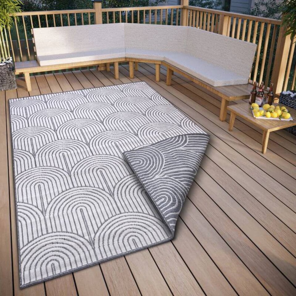 image 1 of The Rugs Flatweave Indoor Outdoor Reversible Rug Pangli Durable Polypropylene