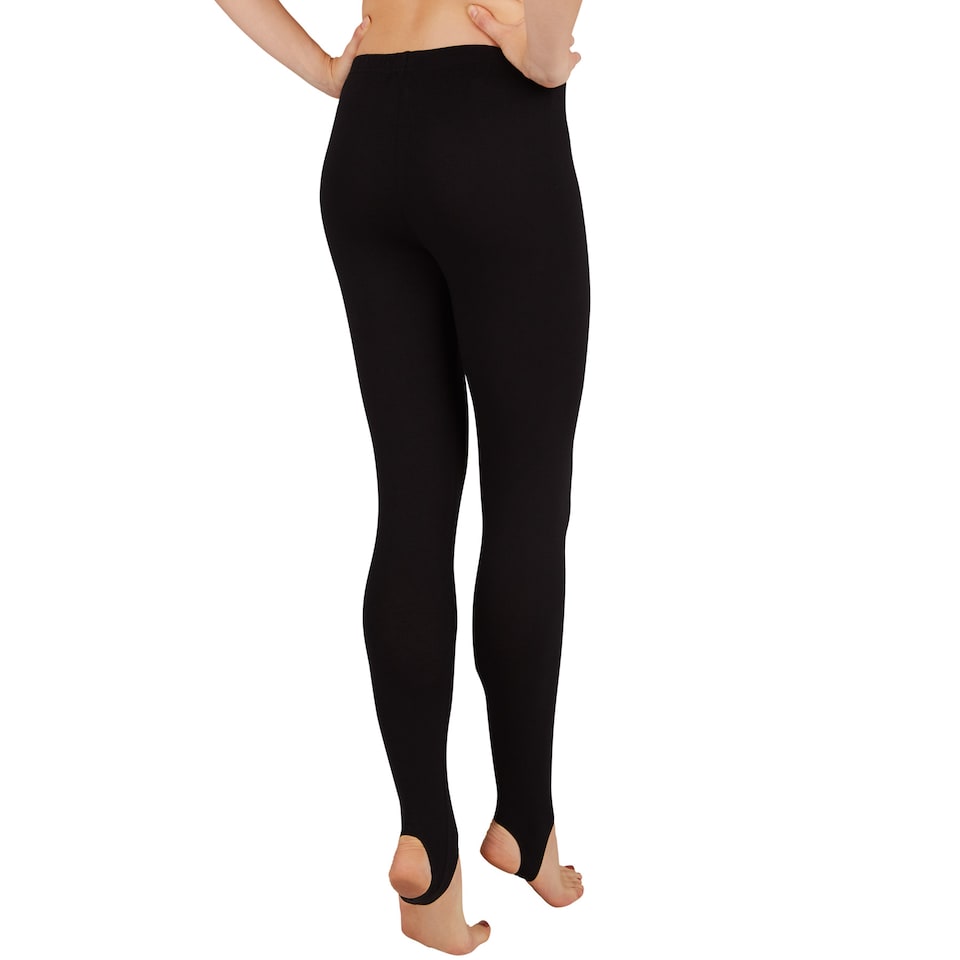 image 1 of Women's Stirrup Leggings | Black | black | L | 1