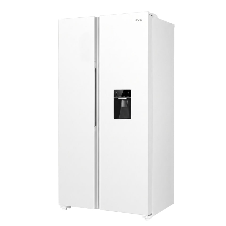 image 1 of HYE 529 Litre No Frost American Fridge Freezer with Non-Plumbed Water Dispenser, 91cm, White - RF01AMWD532W01