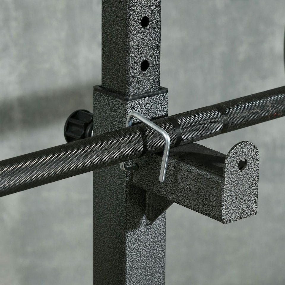 image 1 of SPORTNOW Heavy Duty Squat Rack, Adjustable Weight Barbell Stand, for Home, Gym