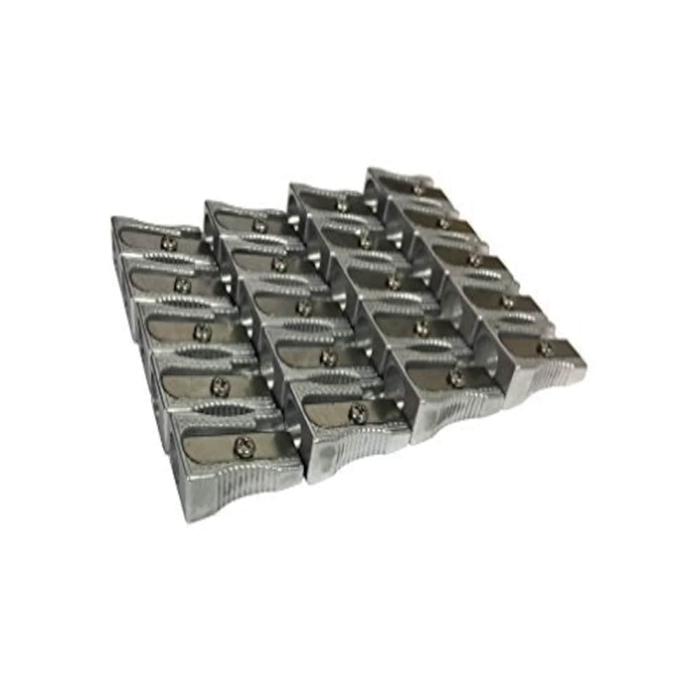 image 1 of Pack of 24 Single Hole Metal Pencil Sharpeners