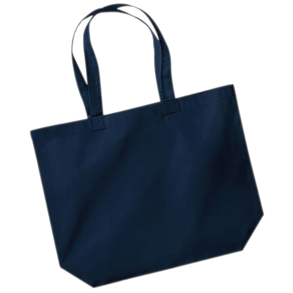 image 1 of Westford Mill Organic Premium Cotton Maxi Tote - French Navy - One Size | Blue