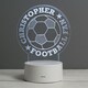image 1 of Personalised Football LED Colour Changing Desk Night Light