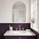 image 1 of Showerdrape Soho Arched Oval Wall Mounted Frameless Diamond Cut Bathroom Mirror 60 x 45cm | Chrome | Mirror | 1