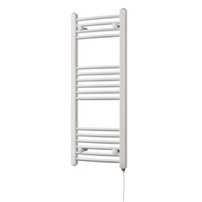 Zennor - White Electric Towel Rail H1000mm x W400mm Curved 300w Standard